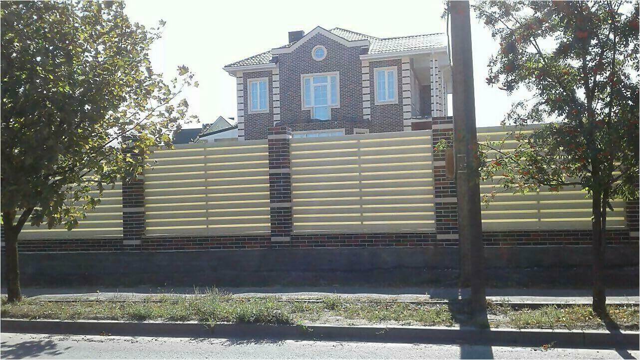 Забор из штакетника 115м фото2 в Твери
