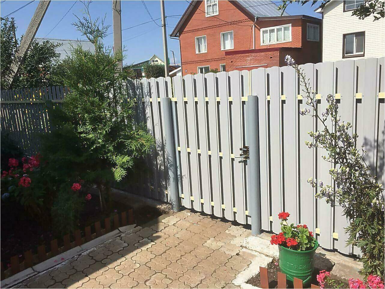 Забор из штакетника 65м фото4 в Твери