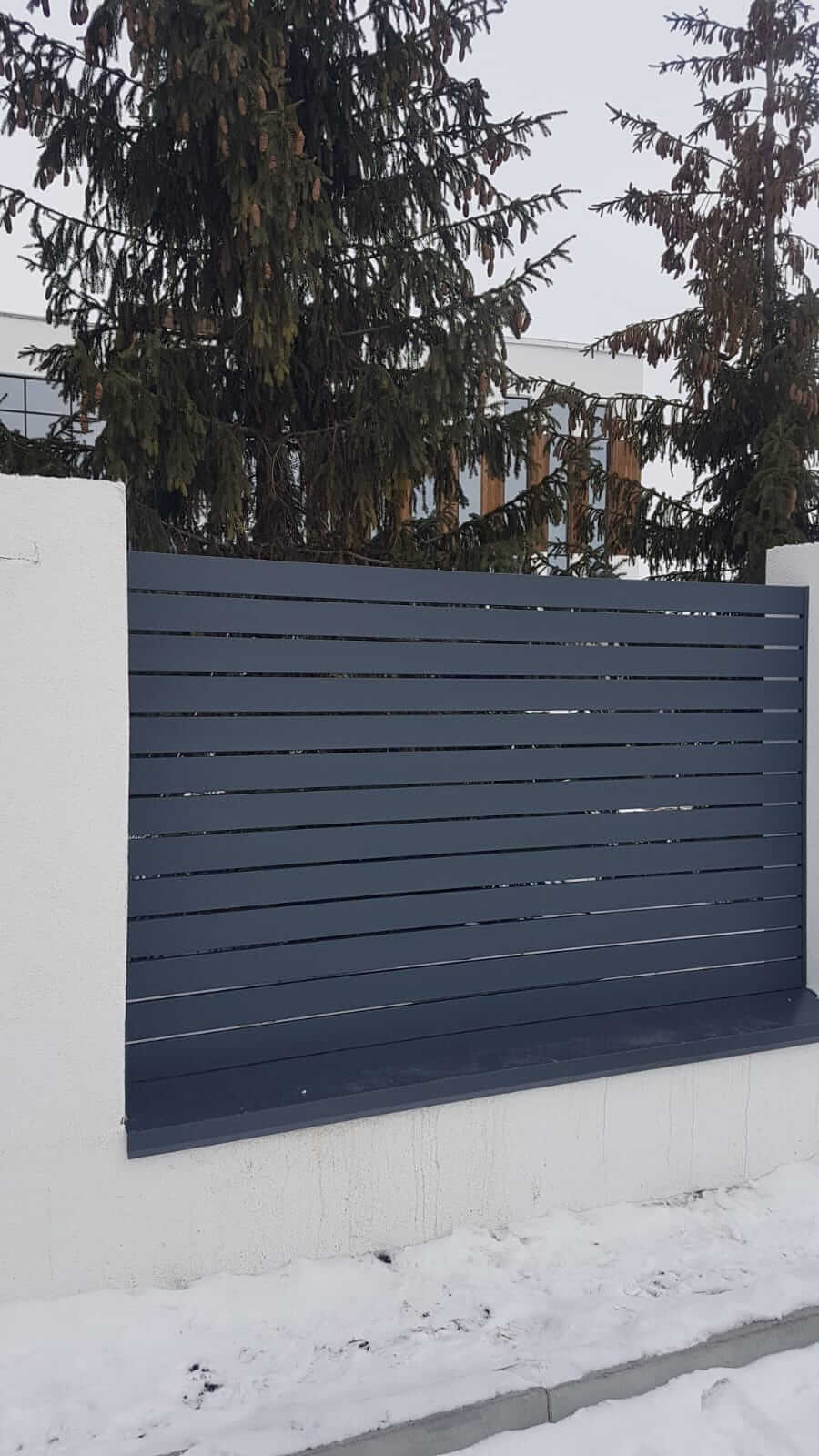 Забор из металлопланкена 75м Серый Графит двухсторонний Matte фото4 в Твери