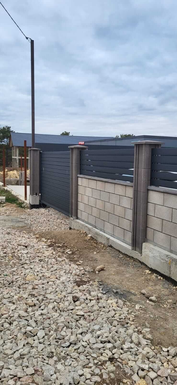 Забор-ранчо из металлопланкена 28м RAL7024 Серый Графит МАТТЕ фото 2 в Твери