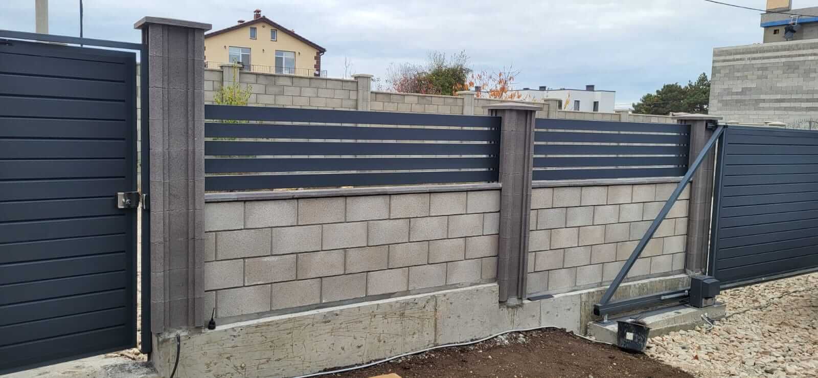 Забор-ранчо из металлопланкена 28м RAL7024 Серый Графит МАТТЕ в Твери