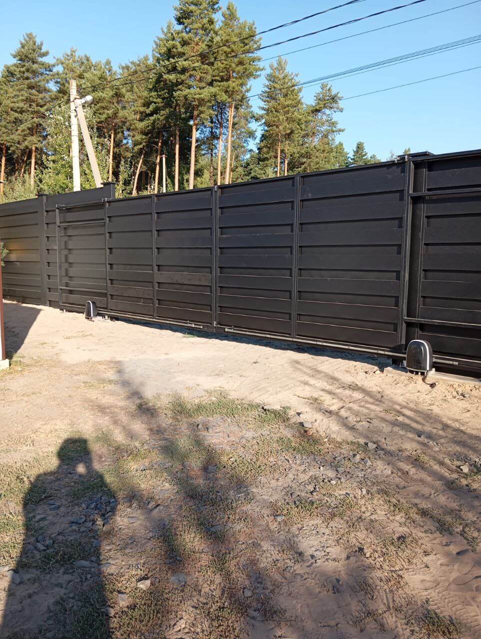Забор-ранчо из металлопланкена 37м RAL9005 Черный МАТТЕ фото 1 в Твери