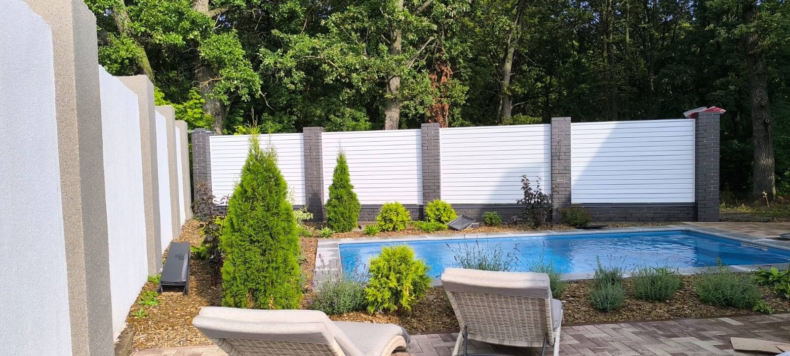Забор-жалюзи из ламелей Хай-Тек 54м RAL9003 Белый фото 1 в Твери
