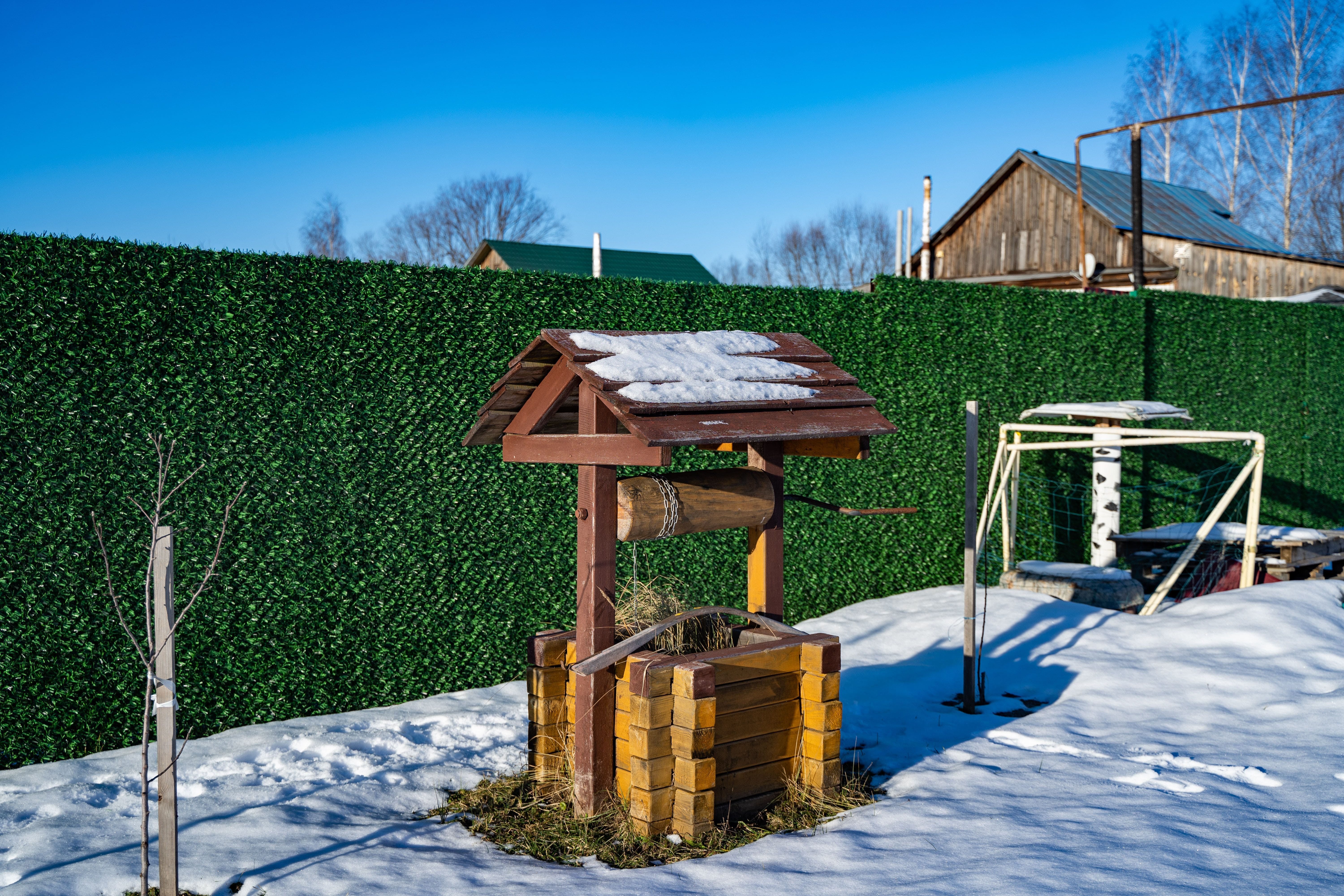 Вечнозеленый забор Grass Fence рулон 2м фото 7 в Твери