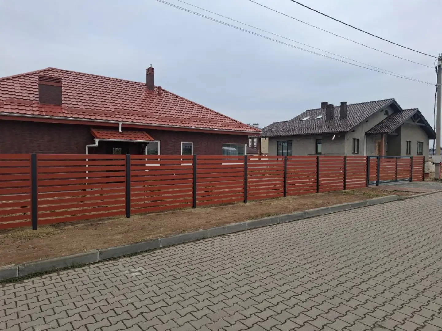 Забор-ранчо из металлопланкена 18м RAL8004 Терракотовый фото 1 в Твери